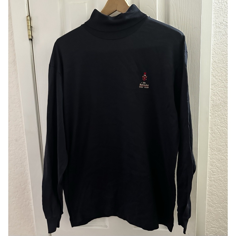 VTG Cross Creek Nutcracker Golf Club XL  BLK Turtleneck Made in USA 100 % cotton